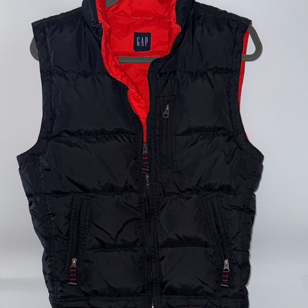 GAP Black Vest with Red Interior